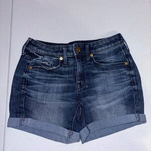 Mossimo Supply Co. High Rise Midi Dark Wash Women's Shorts